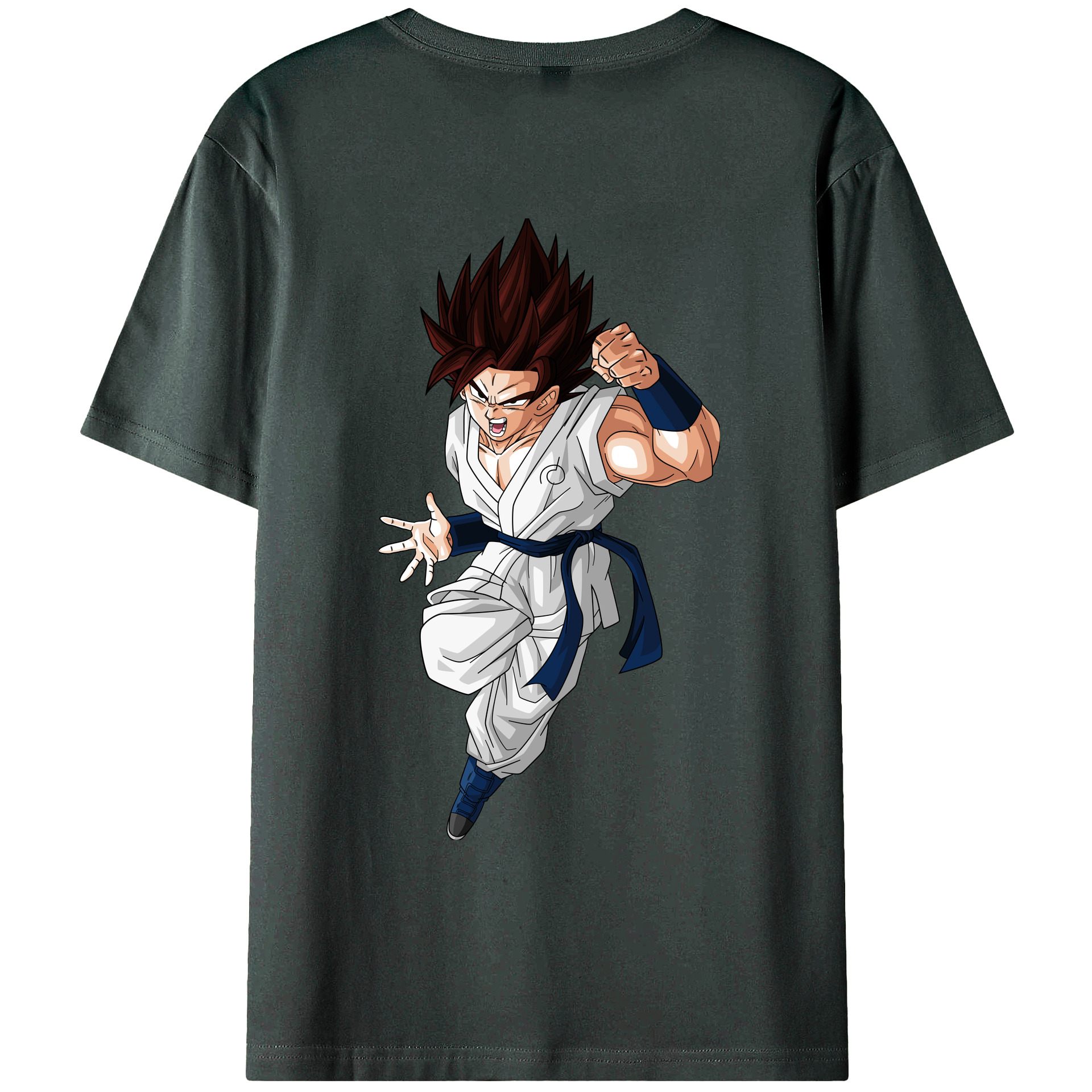（画像用） ドラゴンボール 孫 悟飯（そんごはん）DRAGON BALL Son Gohan 綿100％ メンズ半袖Tシャツ（バックプリント） 通気性